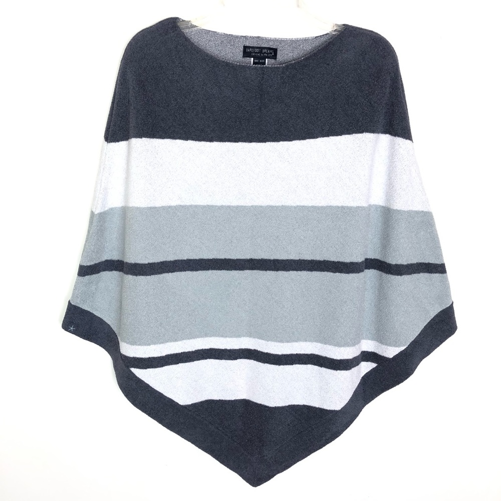 Barefoot Dreams CizyChic Ultra Lite Poncho Ocean Breeze one size